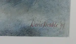 Doris Drabbe - Aquarel en pastelkrijt, Uilen - Ingelijst (Groot) kopen? Bied vanaf 70!