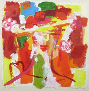 Marta Jedrysko - Zeefdruk, Anzelia - Ingelijst kopen? Bied vanaf 35!