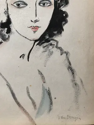 Kees van Dongen - Pochoir - Portrait de femme kopen? Bied vanaf 795!