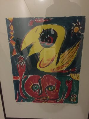 Carl-Henning Pedersen - litho uit 1985 - hand gesigneerd en ingelijst kopen? Bied vanaf 205!