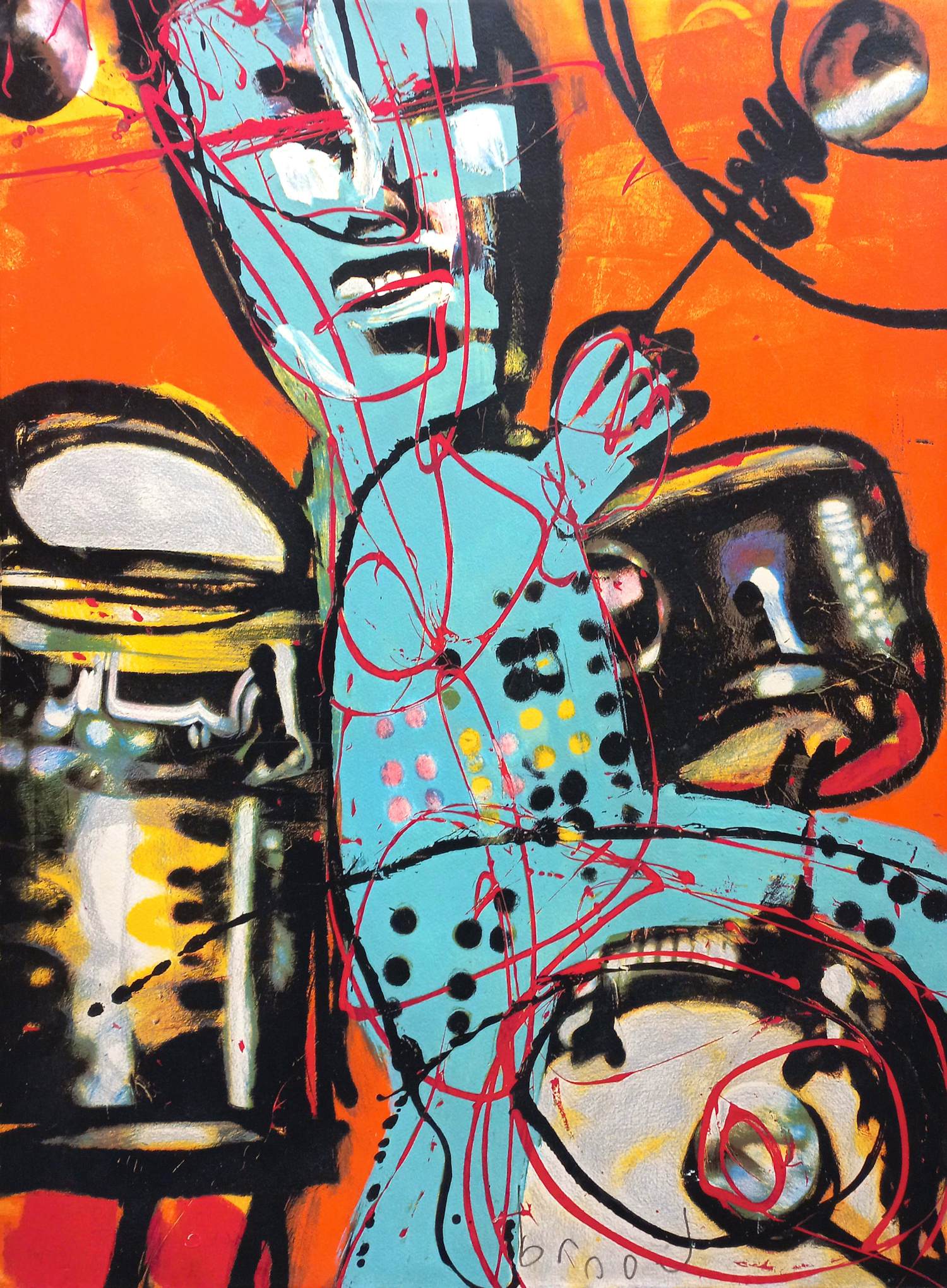 Buy Herman Brood - De drummer, zeefdruk (gratis verzending!)? Bid from 350!