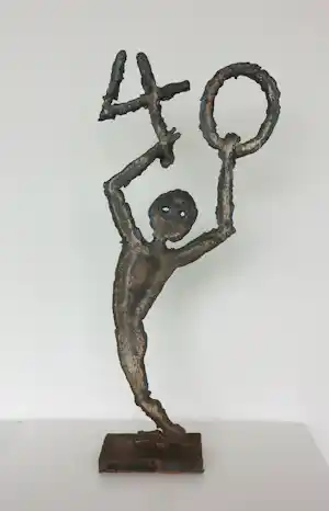 AcheterAlbrecht Genin - Sculptuur van metaal, Figur 40? Enchérissez de 150!