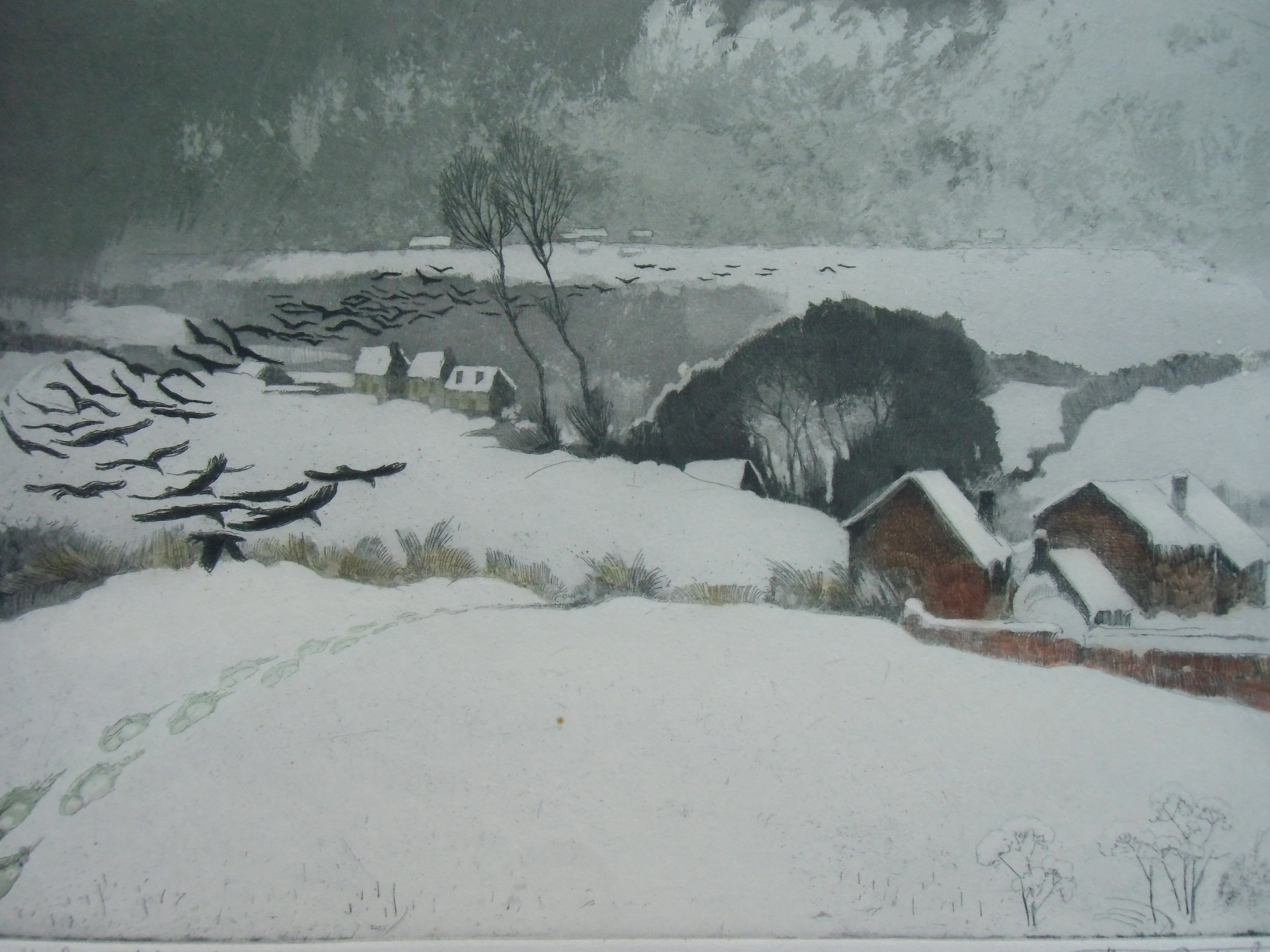 Henri Quittelier - LE DUR HIVER /// KLEURETS VAN HENRI QUITTELIER kopen? Bied vanaf 40!