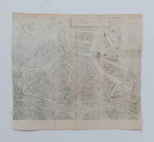 Ludovico Guicciardini - Hoorn Oude Kaart Gravure Plattegrond 1652 kopen? Bied vanaf 50!