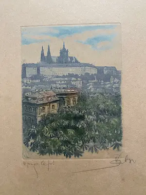 Niet of onleesbaar gesigneerd - Praag, De Burcht 1 kaufen? Bieten Sie von 1!