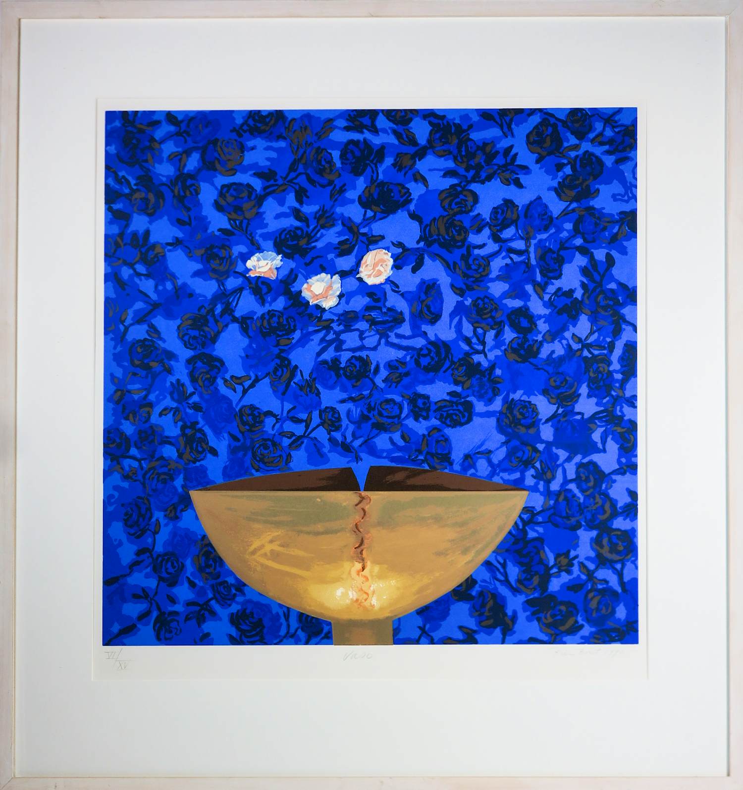 Rien Bout - Zeefdruk op papier, Vaso - Ingelijst kopen? Bied vanaf 60!