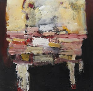 Frans Nicolai - Gemengde techniek op doek, Abstracte compositie kopen? Bied vanaf 1!