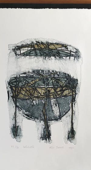 Wim Zurne - Mooie kleurenets - Gesigneerd - 23/30 - 1992 - 'Relikwie' kopen? Bied vanaf 55!