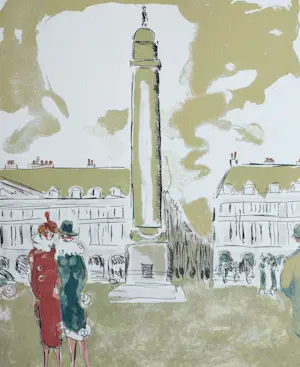 Kees van Dongen - Litho, Titel, Place Vendôme, kopen? Bied vanaf 175!