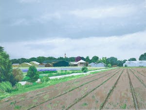 Gineke Zikken - Zeefdruk, Bollenschuur kopen? Bied vanaf 35!