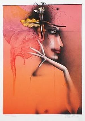 Paul Wunderlich - Tête d'une Femme kopen? Bied vanaf 30!