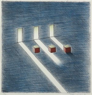 Jeroen Henneman - Litho, Zonder titel - Ingelijst kopen? Bied vanaf 50!