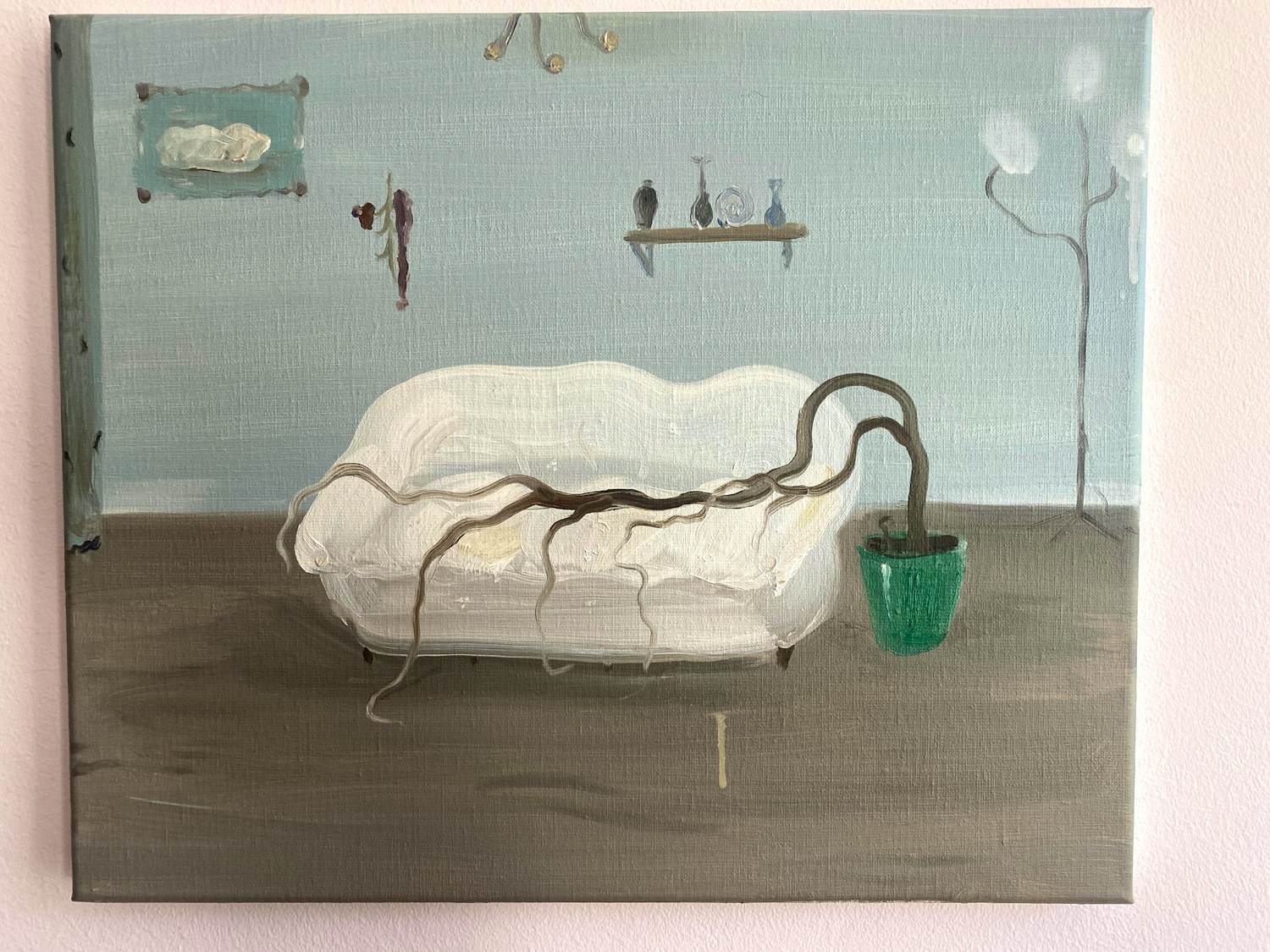 Bonell Jose - Lassitude (2021) – Olie en spuitverf op doek – Origineel verkocht voor € 350!