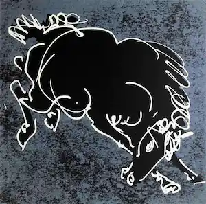 Hans Erni - Le cheval rétif - Litho verkauft für € 10!