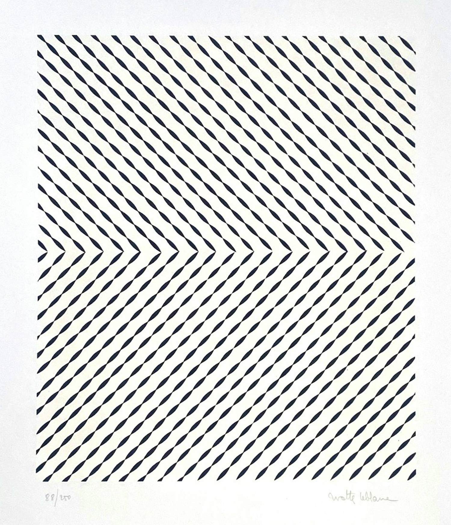 Buy Walter Leblanc - Torsions, gesigneerde zeefdruk, 1977? Bid from 245!