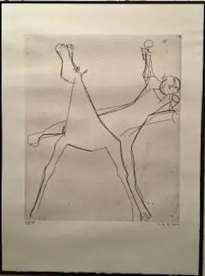 Marino Marini - ets "L'idea" kopen? Bied vanaf 590!