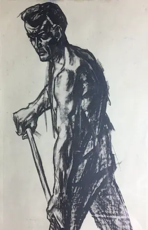 Jan Toorop - De ijzergieter, litho kopen? Bied vanaf 20!