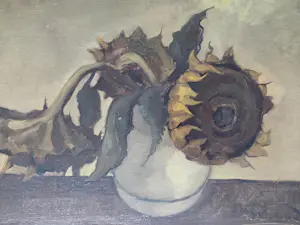 Kees Verhoeven - Zonnebloemen. Stilleven. kopen? Bied vanaf 59!