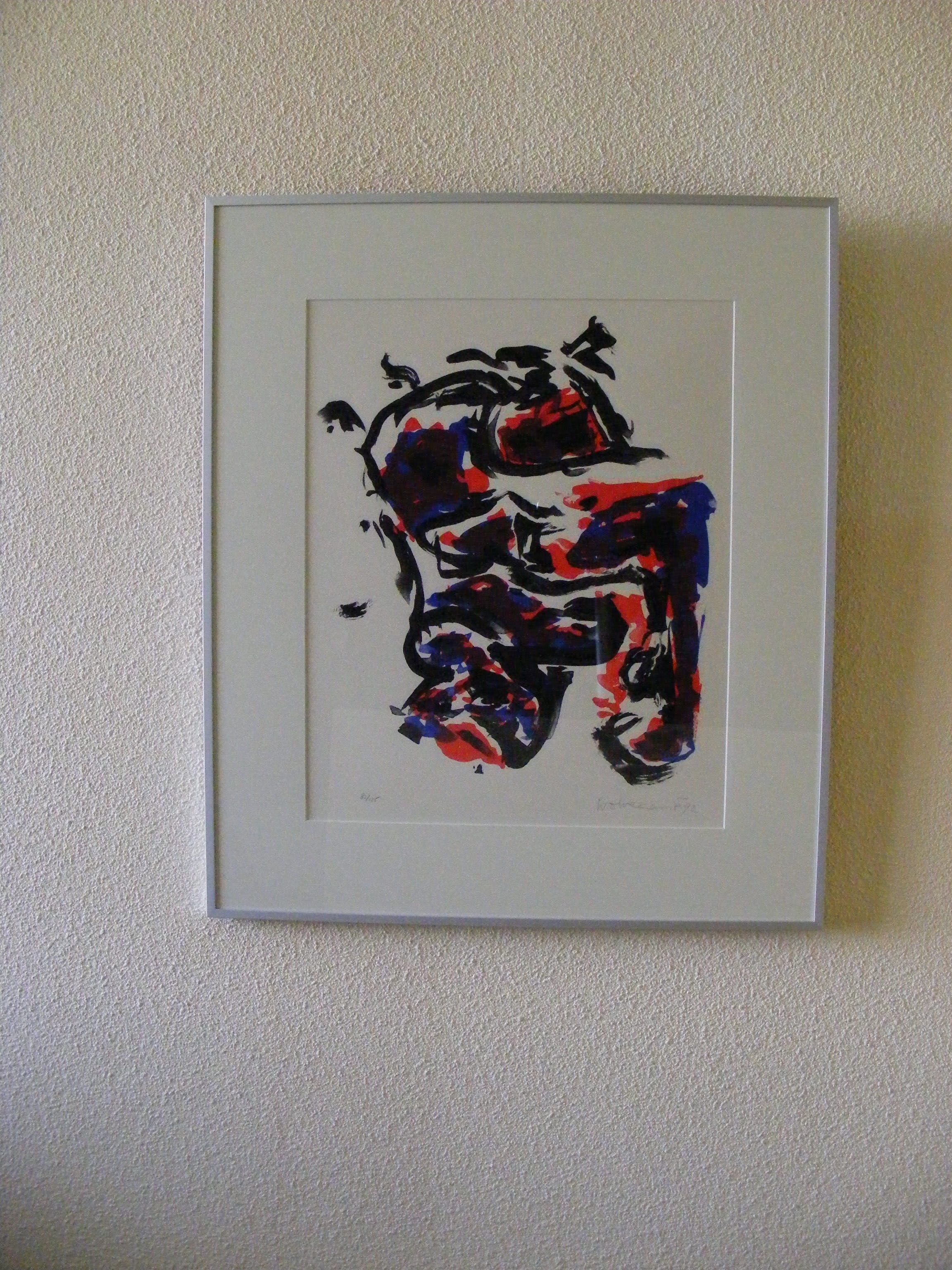 Theo Wolvecamp -  Compositie in Blauw-Rood-Zwart kopen? Bied vanaf 260!