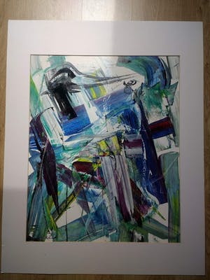 Jan te Wierik - schilderij op papier, handgesigneerd en gedateerd kopen? Bied vanaf 390!