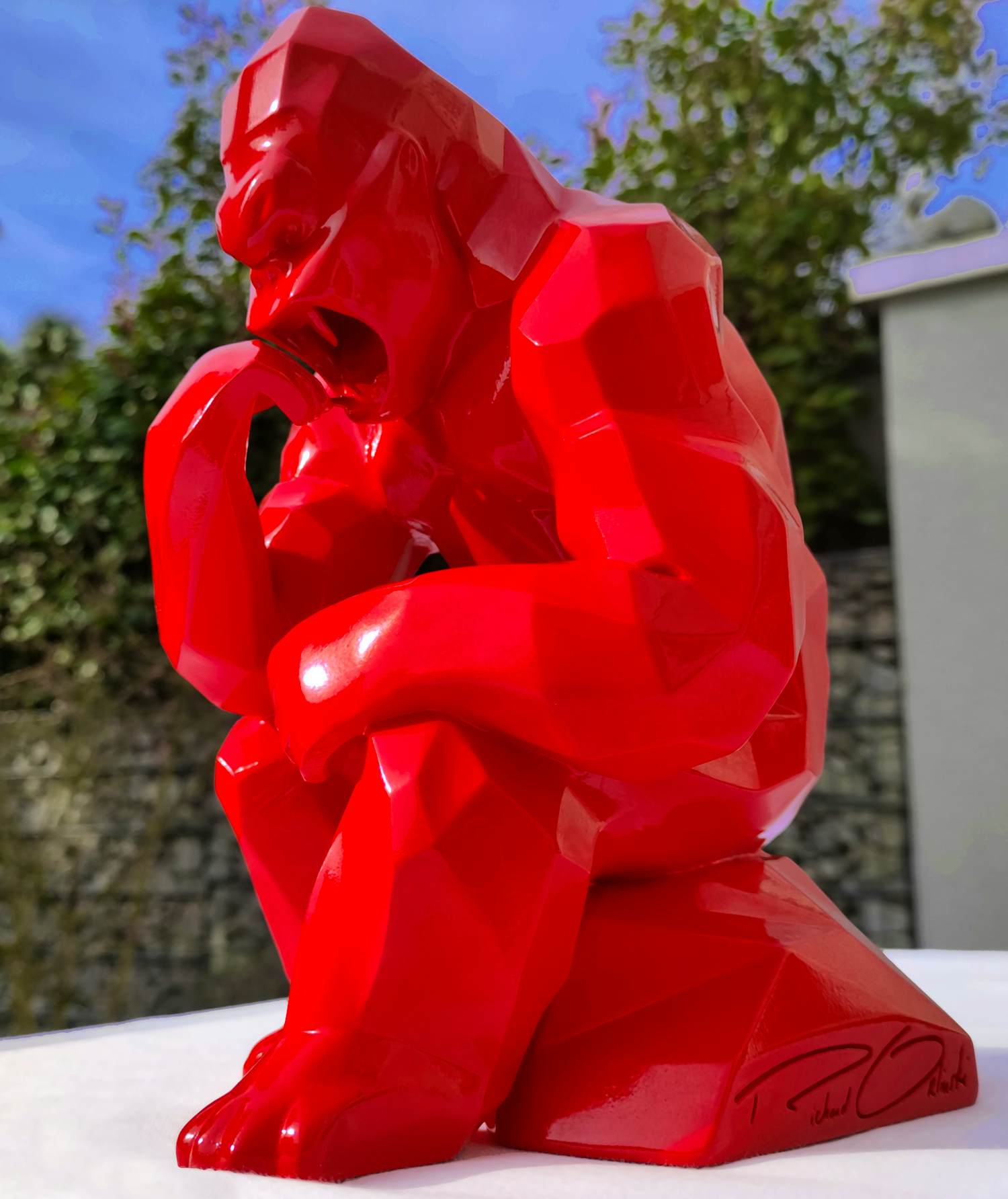 Richard Orlinski - THINKING KONG / KONG PENSEUR – Skulptur kopen? Bied vanaf 320!