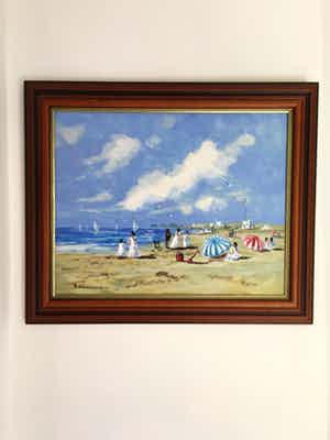 Henk Poeder - strandgezicht bij scheveningen verkocht voor € 129!