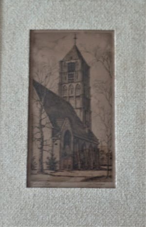 Johan Ponsioen - Grote Kerk Tiel - Ets kopen? Bied vanaf 10!