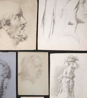 Niet of onleesbaar gesigneerd - Lot met Diverse Academische Tekeningen kopen? Bied vanaf 1!