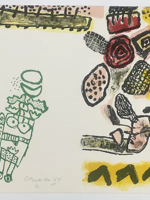 Corneille - Lithografie Vrouw van de nacht en de dageraad, 1967 kopen? Bied vanaf 600!