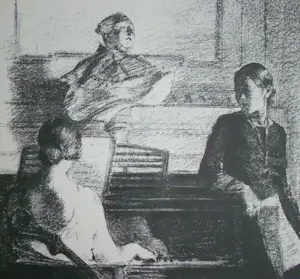 Georges Van Zevenberghen - Adagio - 1931 - Originele lithografie - Gesigneerd kopen? Bied vanaf 100!