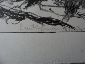 Leo Hofman - Ets, titel, Negev woestijn Israël. kopen? Bied vanaf 15!