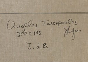 Angelos Tassopoulos - Olieverf op doek, Abstracte compositie (Zeer groot) kopen? Bied vanaf 850!