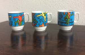 Keith Haring - DRIE BEKERS verkocht voor € 25!