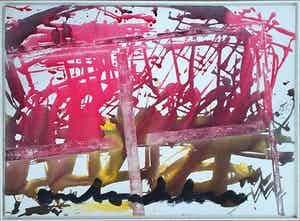 Anton Heyboer - Vinkevener | Acryl op doek (Groot) verkocht voor € 295!