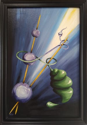 Niet of onleesbaar gesigneerd - Nellie Beemster (RKD geregistreerd) "Als twee wegen samen komen." 1988 kopen? Bied vanaf 1!