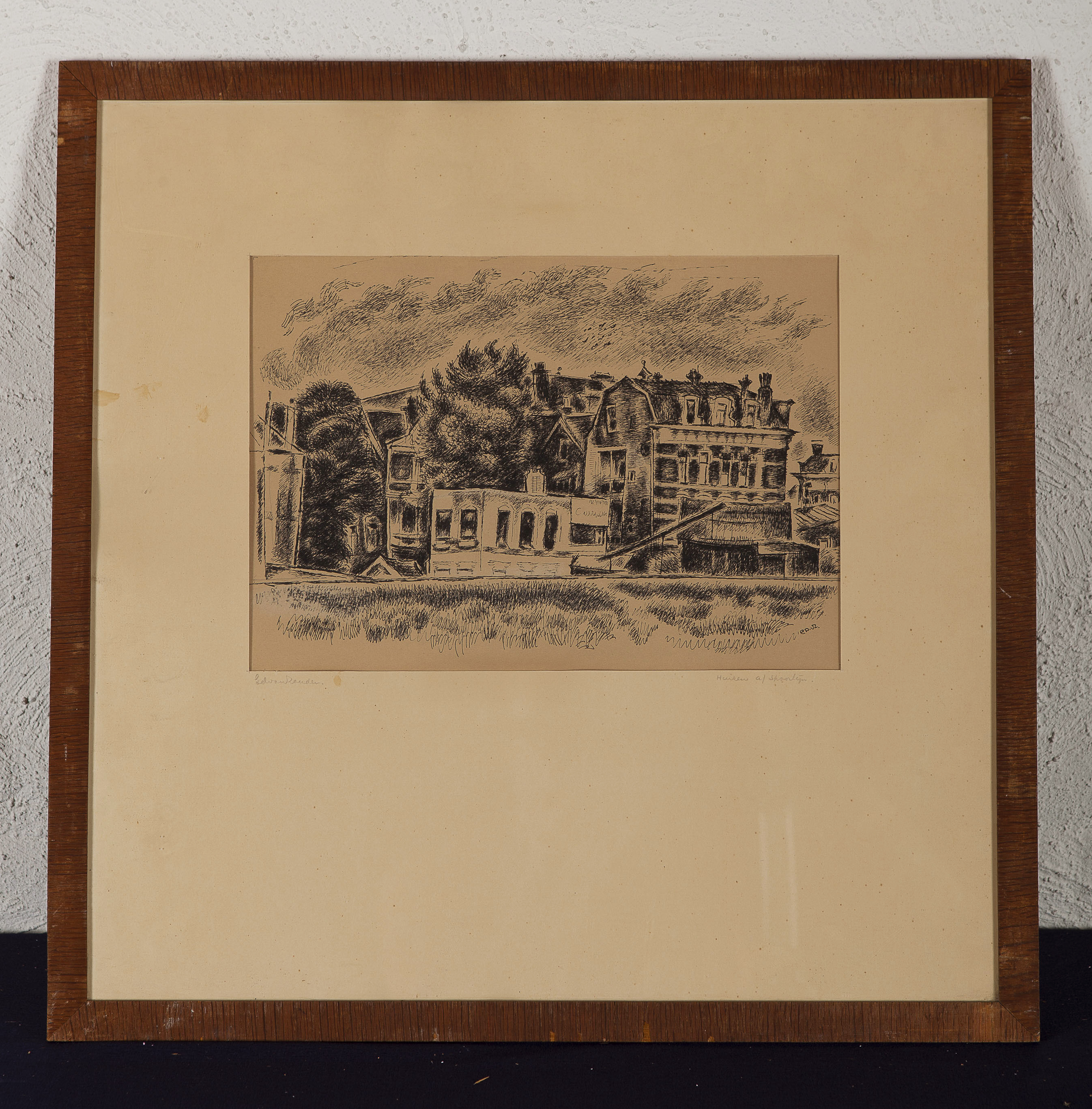 Eduard van Zanden - Stadsgezicht / Huizen aan spoorlijn - BKR Rotterdam kopen? Bied vanaf 10!