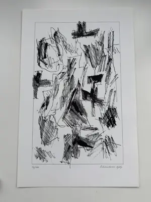 Jan Schoonhoven - Formatie 12 Zeefdrukken in Portfolio. Allen handgesigneerd (Zeldzaam). kopen? Bied vanaf 2950!