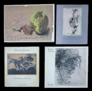 Horst Janssen - Lot van vier boeken waarvan 3 gesigneerd verkauft für € 25!