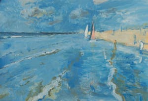 Niet of onleesbaar gesigneerd - Strand/Zeegezicht kopen? Bied vanaf 1!