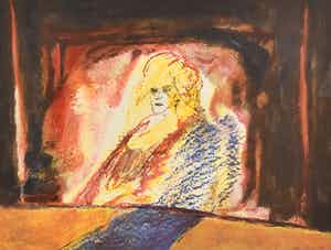 Luis Filcer - abstract meerkleurig verkocht voor € 50!