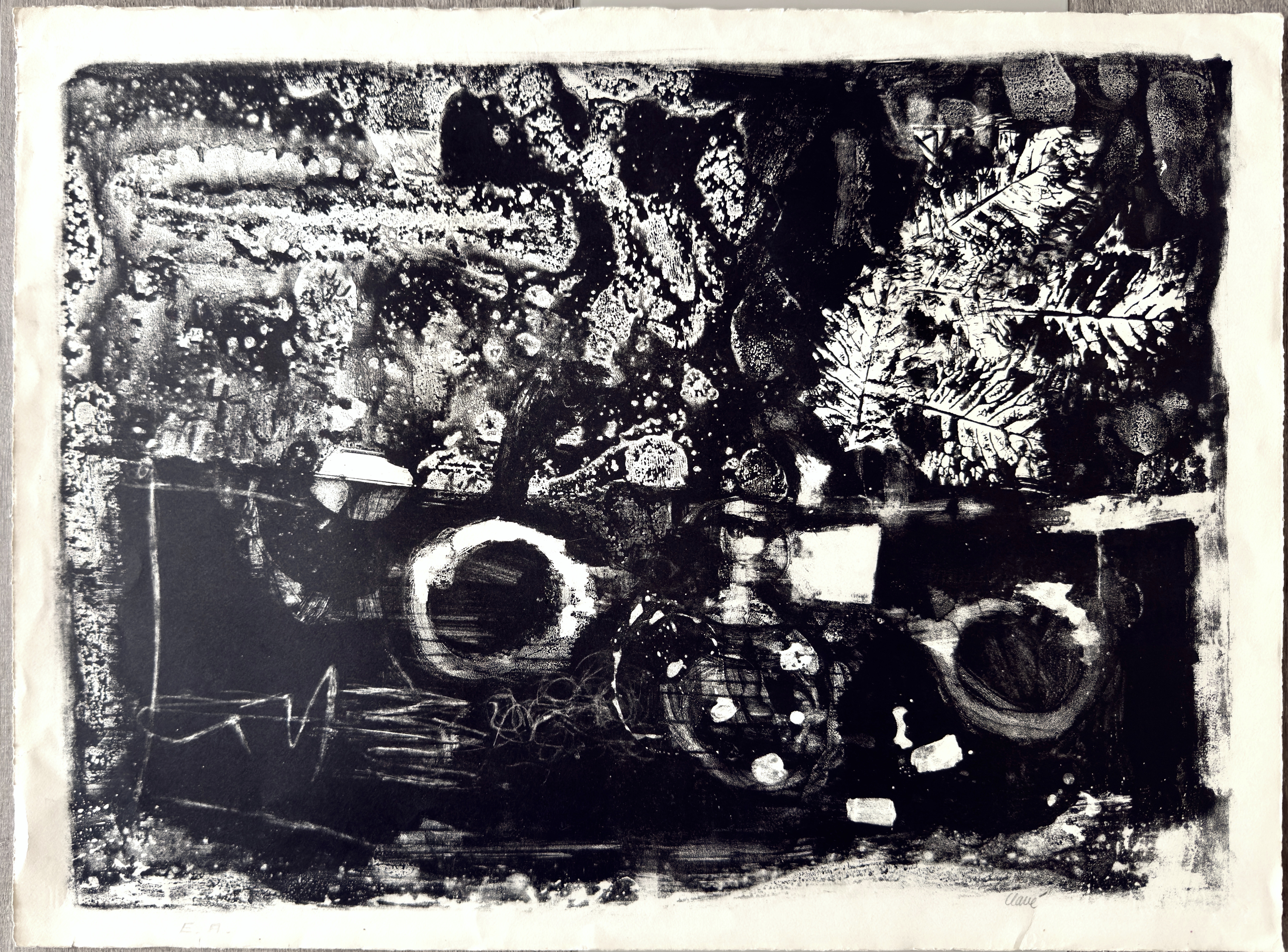 Antoni Clave - La feuille — Lithographie originale signée — Épreuve d'artiste kaufen? Bieten Sie von 565!
