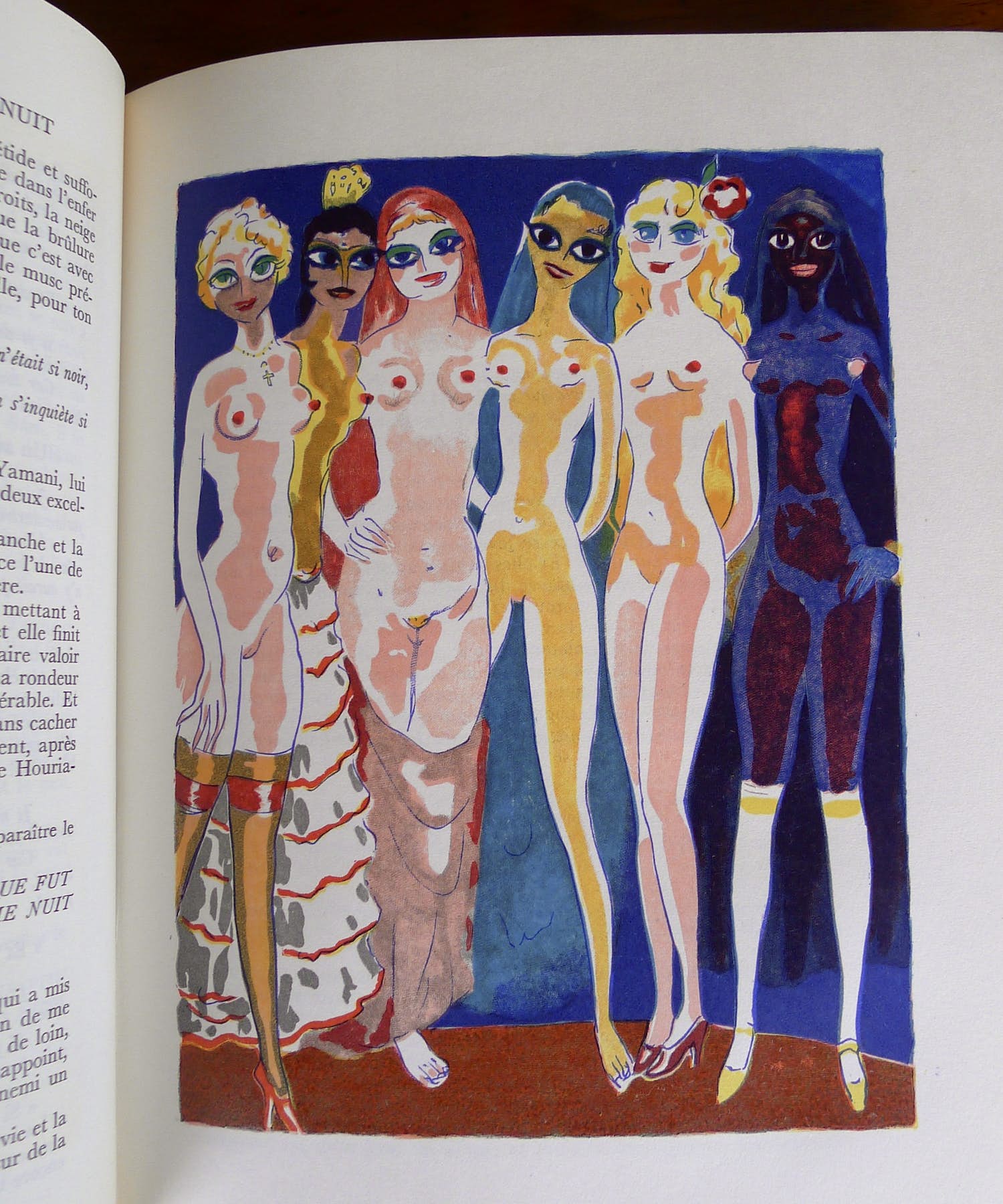 Kees van Dongen - Gravure uit 1001 nacht: 'Les six adolescents' kopen? Bied vanaf 35!