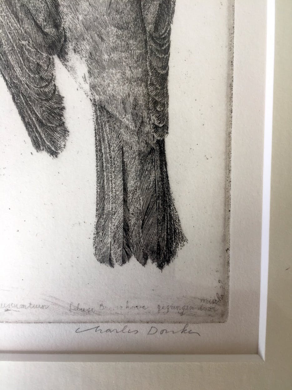 Charles Donker - Ets, Prachtig Ingelijst kopen? Bied vanaf 160!