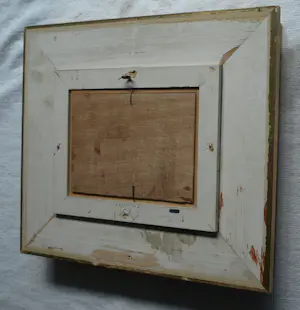 Jens Joppe - Miniatuurschilderij “Schepen” , olieverf op panneel - ingelijst – 13 x 18 cm. kopen? Bied vanaf 100!