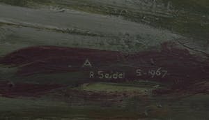 Rudi Seidel - Olieverf op doek, Gezicht op poorthuis - Ingelijst kopen? Bied vanaf 50!