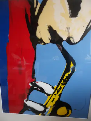 Herman Brood - Litho, titel. "Sax" kopen? Bied vanaf 450!