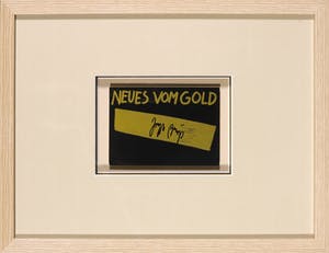 Joseph Beuys - Gesigneerde postkaart, Neues vom Gold kopen? Bied vanaf 1!