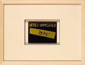 Joseph Beuys - Gesigneerde postkaart, Neues vom Gold verkocht voor € 1!