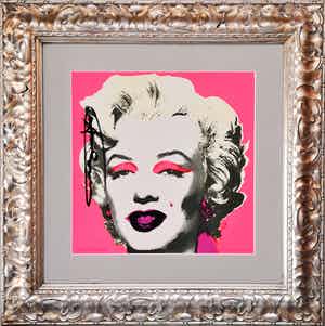 Andy Warhol - Pink Marilyn, 1981 verkocht voor € 3899!