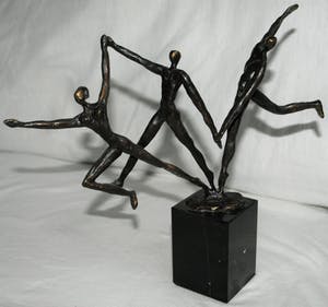 Brons (Onbekend) - Bronzen beeldje , “De dansers“ kopen? Bied vanaf 1!